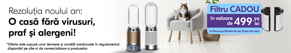 Campanie Dyson - filtru cadou la purificatoare