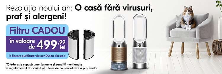 Campanie Dyson - filtru cadou la purificatoare