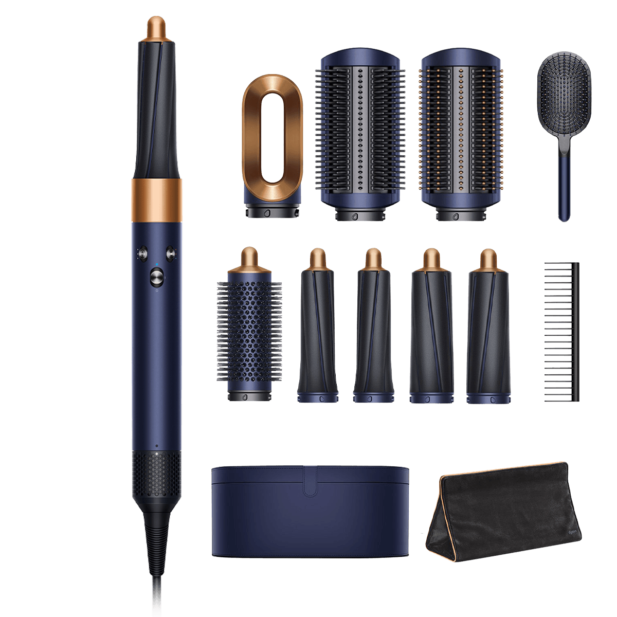 HS01 Airwrap Complete Dark Blue/Co + Bag/Brush/Comb (gifting)
