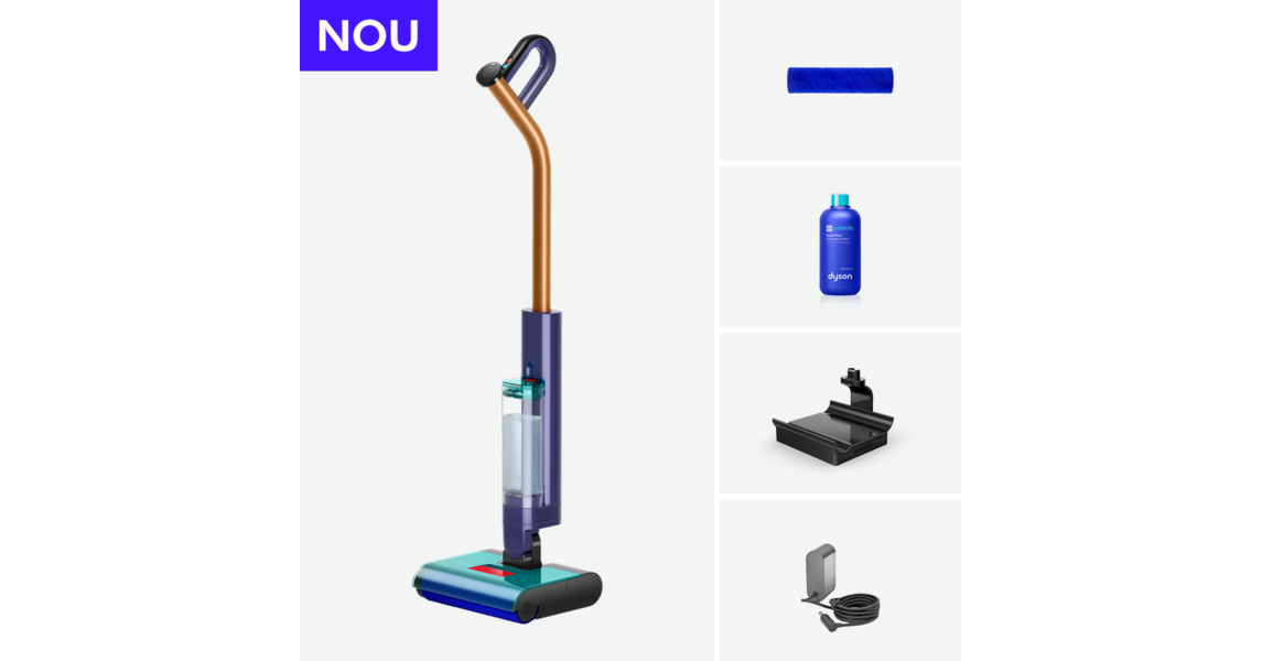 Dyson Clean+Wash Hygiene mop electric fără fir
