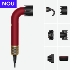 Uscător de păr Dyson Supersonic r™ HD17 Straight+Wavy, Red Velvet / Gold