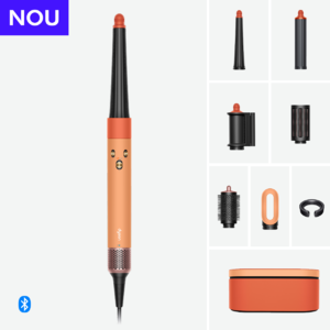 dyson airwrap ceramic apricot topaz cu sigla de nou