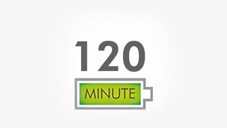 Până la 120 de minute autonomie