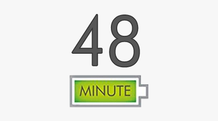 Autonomie până la 48 de minute