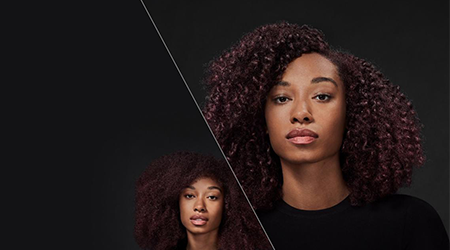 Păr creț, după coafare