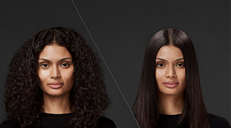 Păr creț, după coafare